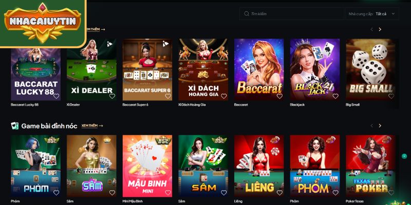 Casino với nhiều bàn cược