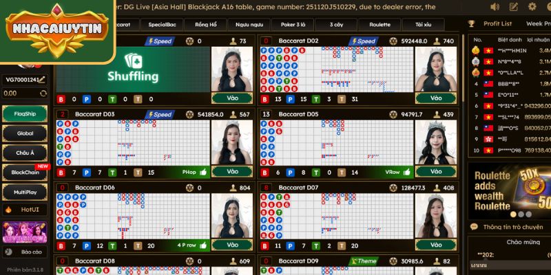 Dream Gaming - Top 10 sảnh game Casino uy tín 2025