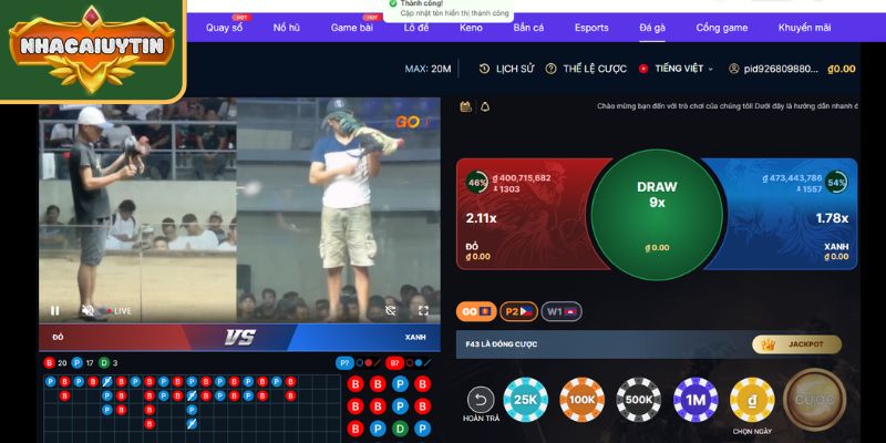 Bin88 - Top 7 nhà cái đá gà uy tín chú trọng góc quay